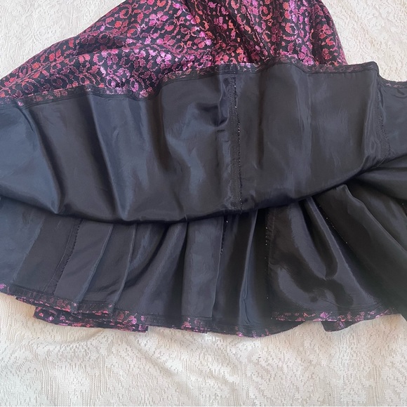 Stunning 1950s VTG Miss Jane Junior metallic lace cocktail swing dress - Picture 10 of 12